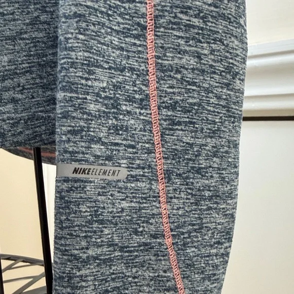 Nike Gray Heather Quarter-Zip Pullover with Coral Zipper - Picture 6 of 11